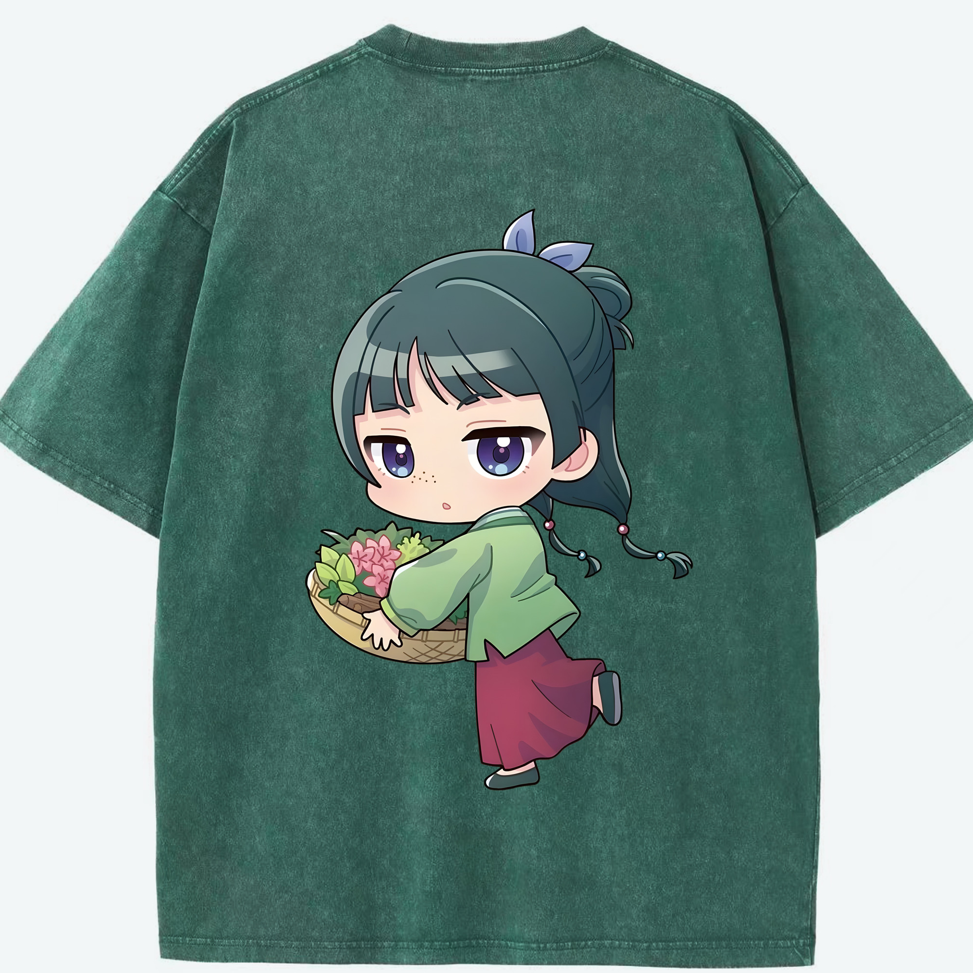 （画像用） 薬屋のひとりごと The Apothecary Diaries 綿100% ヴィンテージ風 半袖Tシャツ（背面プリント）